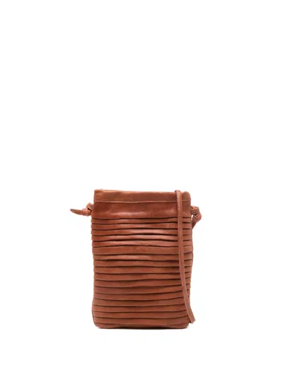 Sommet Paloma Leather Cross Body Bag In Brown