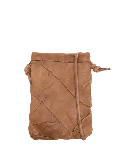 Sommet Paloma Plump Leather Shoulder Bag In Brown