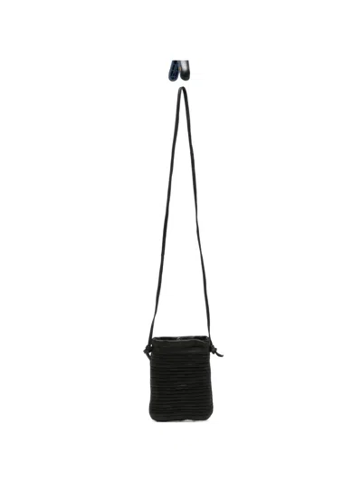 Sommet Paloma Rows Pleated Crossbody Bag In Black