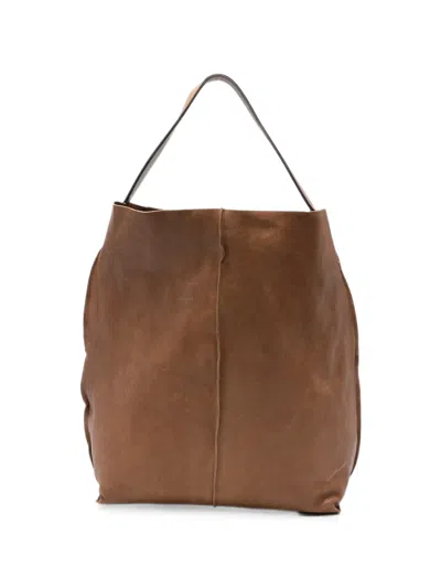Sommet Sahara Leather Shoulder Bag In Brown