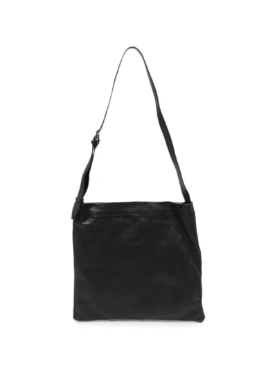Sommet Small Lidia Wax-finish Leather Shoulder Bag In Black