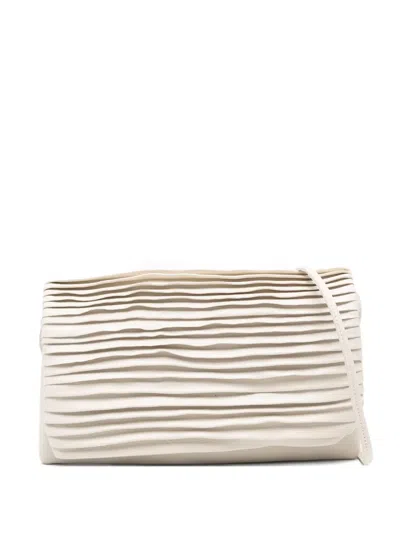 Sommet Soffietta Rows Crossbody Bag In White