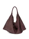 Sommet Textured Shoulder Bag In Brown