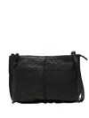 Sommet Zip Sheepskin Satchel In Black