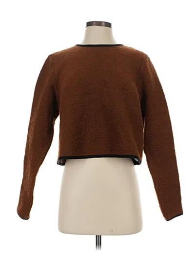 Pre-owned Son De Flor Wool Pullover Sweater In Brown