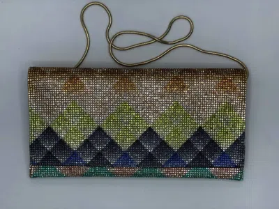Sondra Roberts Claire Clutch In Multi Colored Crystal