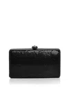 Sondra Roberts Rhinestone Box Clutch In Black/black