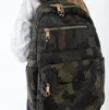 SONDRA ROBERTS QUILTED NYLON BACKPACK IN CAMO
