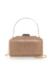 Sondra Roberts Rhinestone Embellished Clutch In Gold
