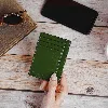 Soneha Cactus Leather Wallet In Green