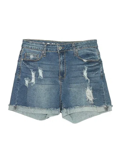 Pre-owned S.o.n.g. Denim Shorts In Blue