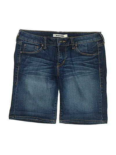 Pre-owned S.o.n.g. Denim Shorts In Blue