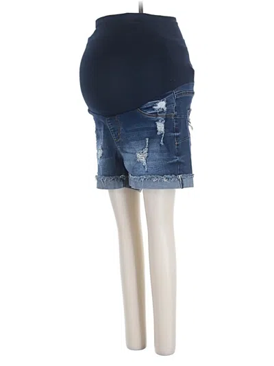 Pre-owned S.o.n.g. Denim Shorts In Blue