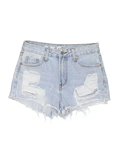 Pre-owned S.o.n.g. Denim Shorts In Blue