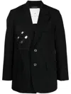 SONG FOR THE MUTE APPLIQUÉ DETAIL SINGLE-BREASTED BLAZER