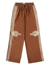Song For The Mute Appliqué Relaxed Lounge Pant Brown