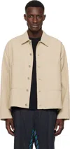 Song For The Mute Lapel Casual Jacket In Camel