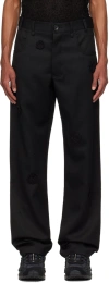Song For The Mute Belt-loop Casual Pants In Black