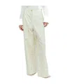 Song For The Mute Printed Pants In White