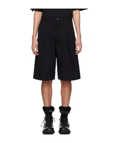 Song For The Mute Belt-loop Shorts In Black
