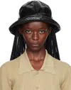 Song For The Mute Black Coated Bucket Hat In Black