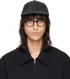Song For The Mute Black 'daisy' Baseball Cap In Black