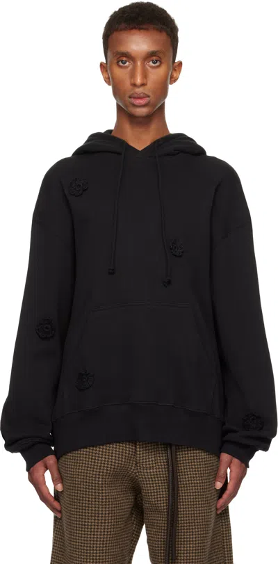 Song For The Mute Black Daisy Gym Hoodie