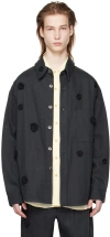 Song For The Mute Black Daisy Jacket In Black