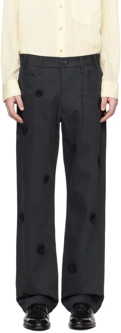 Song For The Mute Black Daisy Trousers