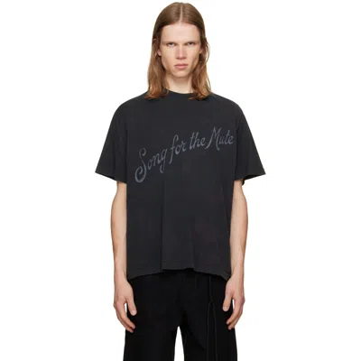 Song For The Mute Logo-print T-shirt In Black