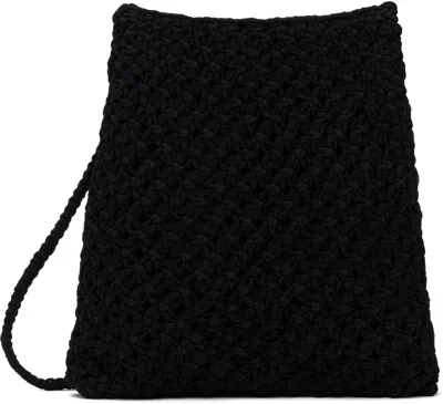 Song For The Mute Black Large Macrame Bag