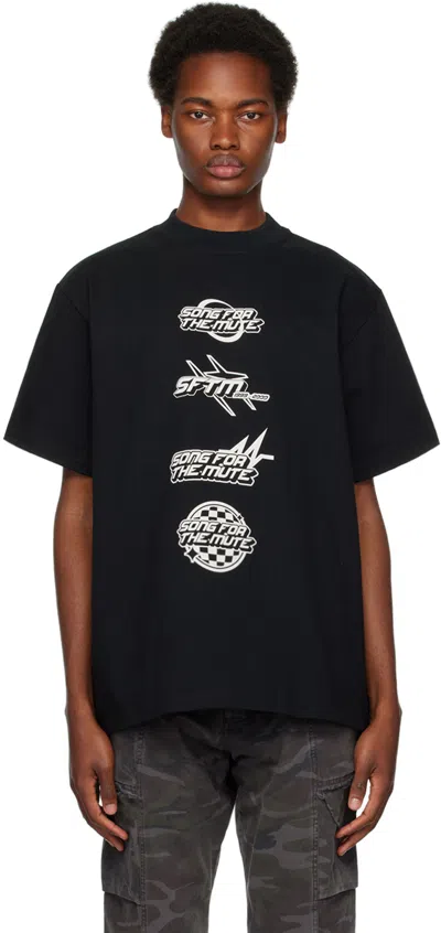 SONG FOR THE MUTE BLACK 'SFTM SPONSOR' T-SHIRT