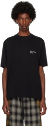 Song For The Mute Round Collar Logo T-shirt In Black