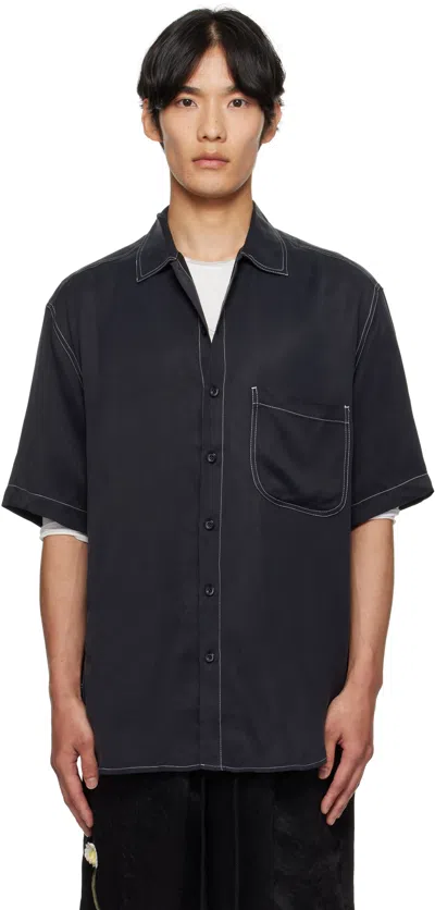 Song For The Mute Black S/s Oversized Shirt