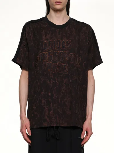 Song For The Mute X Adidas 006 Bleaching-effect T-shirt In Brown