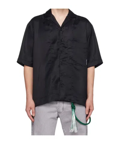 Song For The Mute Box Button Shirt In Green