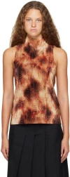 Song For The Mute Sleeveless Camisole In Brown