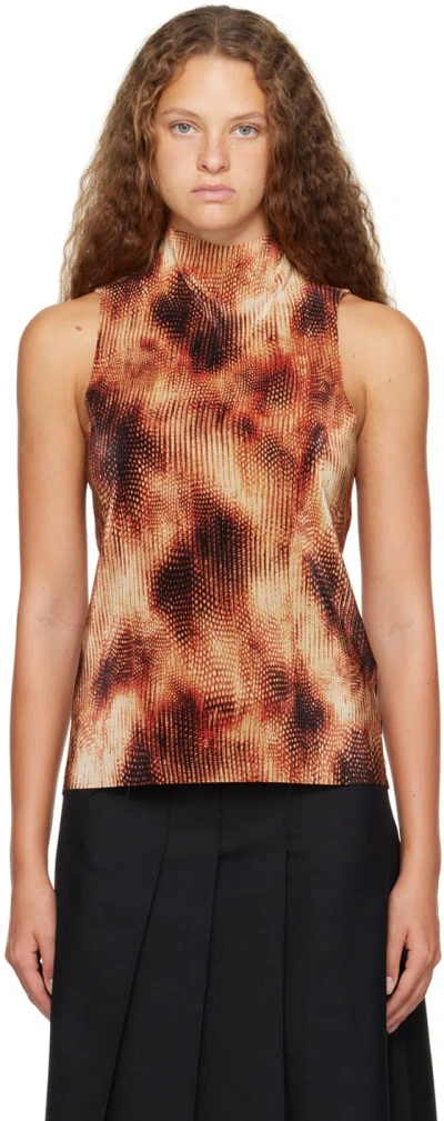 SONG FOR THE MUTE BROWN 3D WAVE CAMISOLE