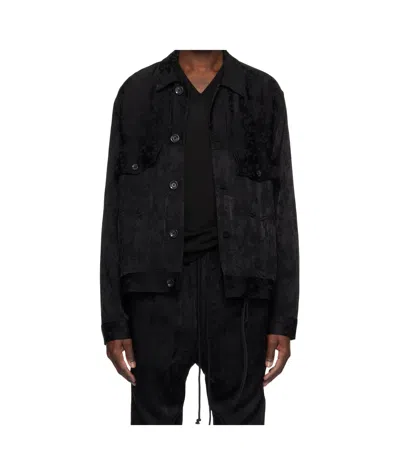 Song For The Mute Button Casual Jacket In Black