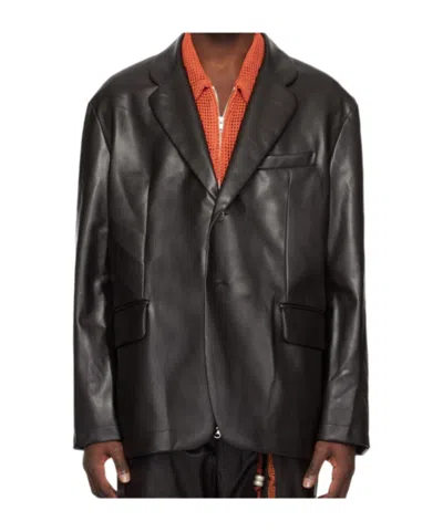 SONG FOR THE MUTE BUTTON LEATHER JACKET