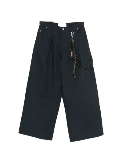 Song For The Mute Charm-embellishment Jeans In Blue