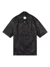 Song For The Mute Black Checkered Shirt In Black
