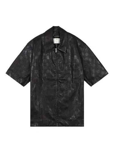 Song For The Mute Black Checkered Shirt