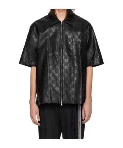 SONG FOR THE MUTE CHECK-PATTERNED 'BLACK' SHIRT