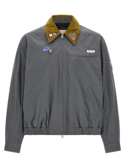 Song For The Mute 'coach' Jacket In Gray