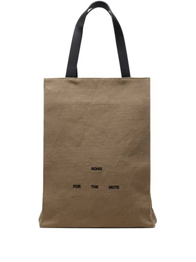 Song For The Mute Cotton Tote Bag In 中性色