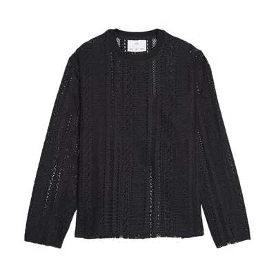 Pre-owned Song For The Mute Crew Neck Pullover 'black' | Men's Size 46