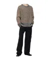 Song For The Mute Brown Oversized Sweater In Black