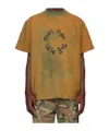 Song For The Mute Khaki Sftm Circle T-shirt In Brown