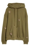 Song For The Mute Daisie Gym Hoodie In Green
